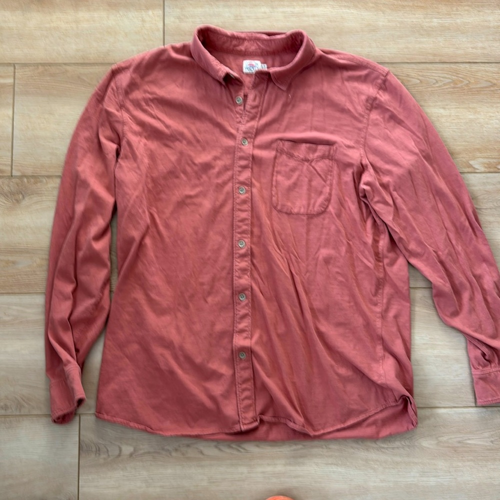 FAHERTY SUNWASHED KNIT BUTTON DOWN SOFT XXL NWOT
